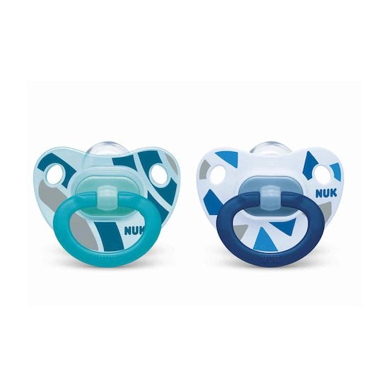 NUK Sucette Silicone Classic Bleu 18/36 Mois
