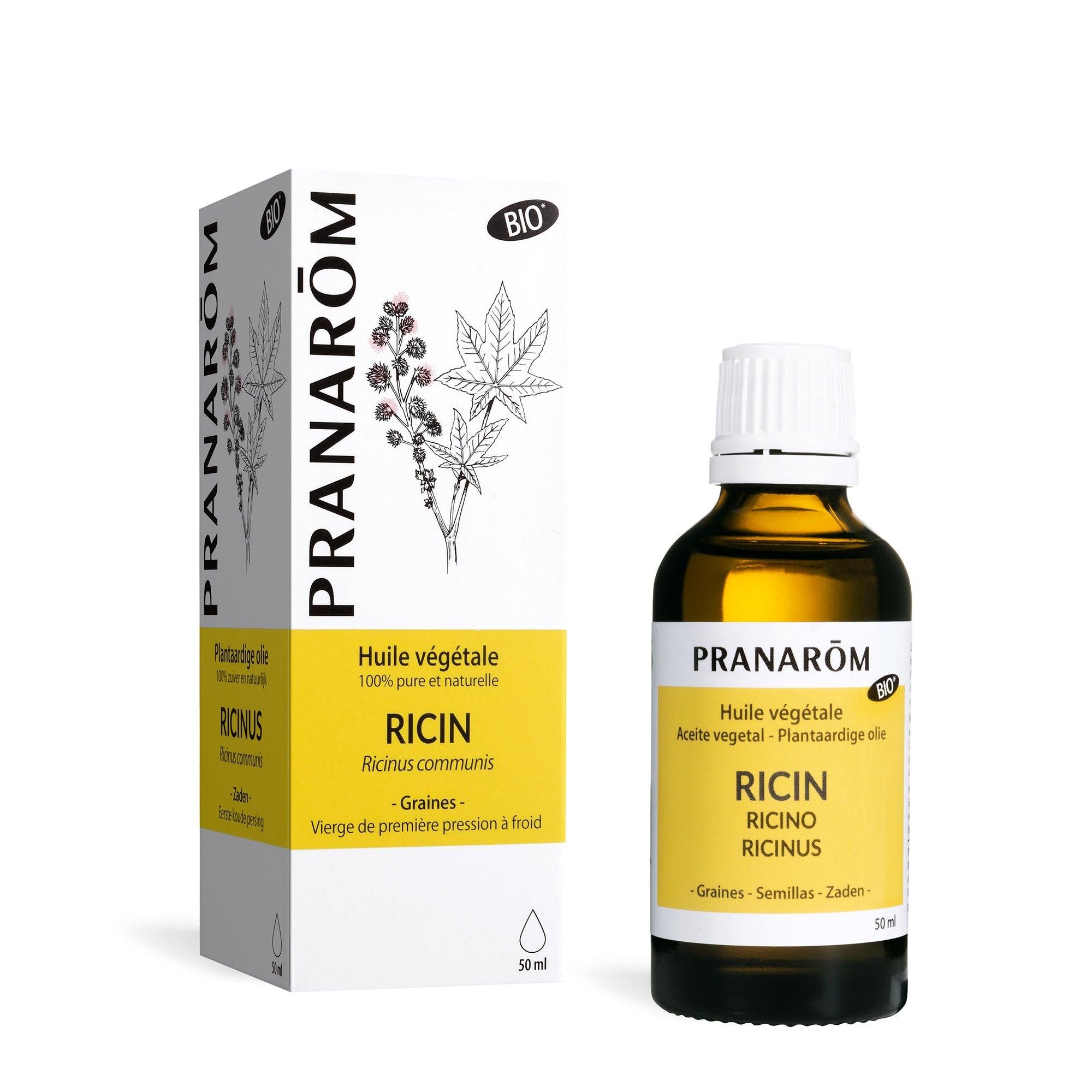 Pranarom Huile Végétale Bio Ricin 50ml