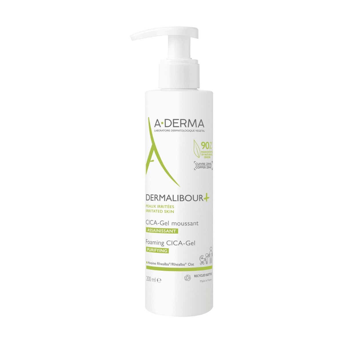 A-Derma Dermalibour+ Cica Gel Moussant Assainissant 200ml
