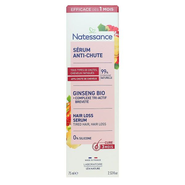 Natessance Sérum Capillaire Anti-Chute Ginseng Bio 75ml