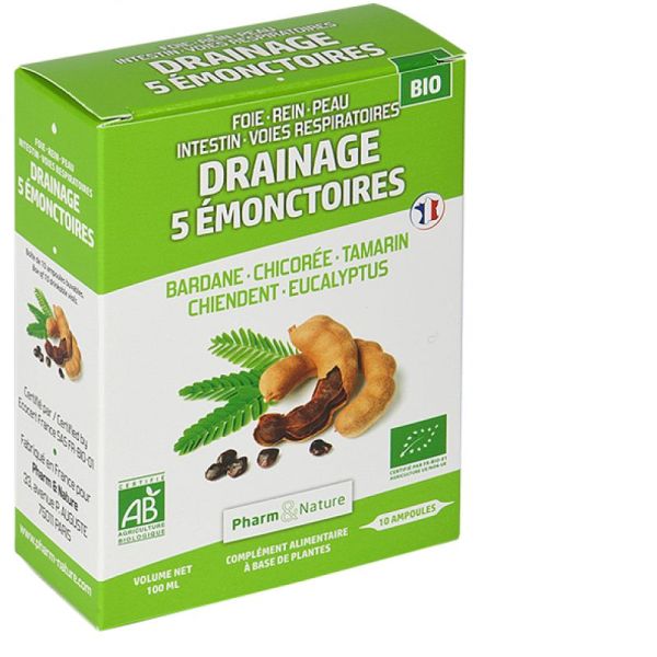 Pharm & Nature Drainage 5 Émonctoires 30 Ampoules