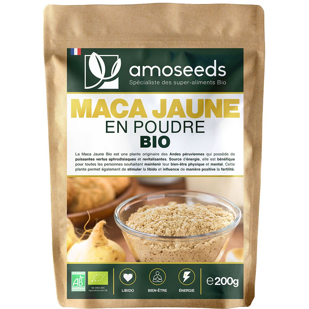 Amoseeds Maca Jaune en Poudre Bio 200g