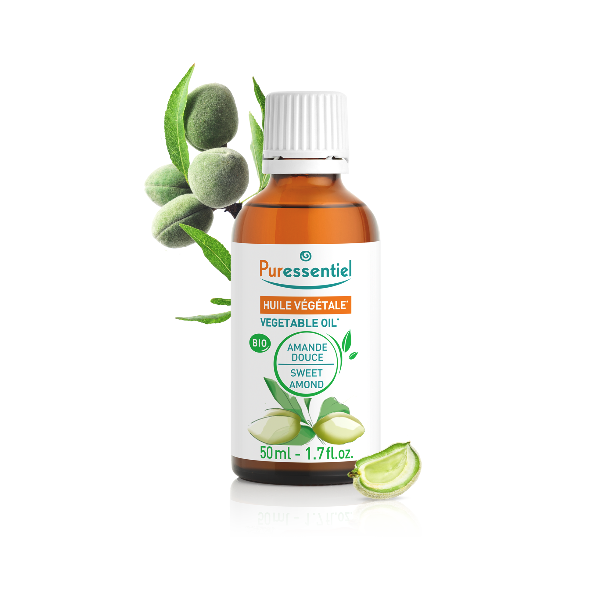 Puressentiel Huile Végétale Bio Amande Douce 50ml