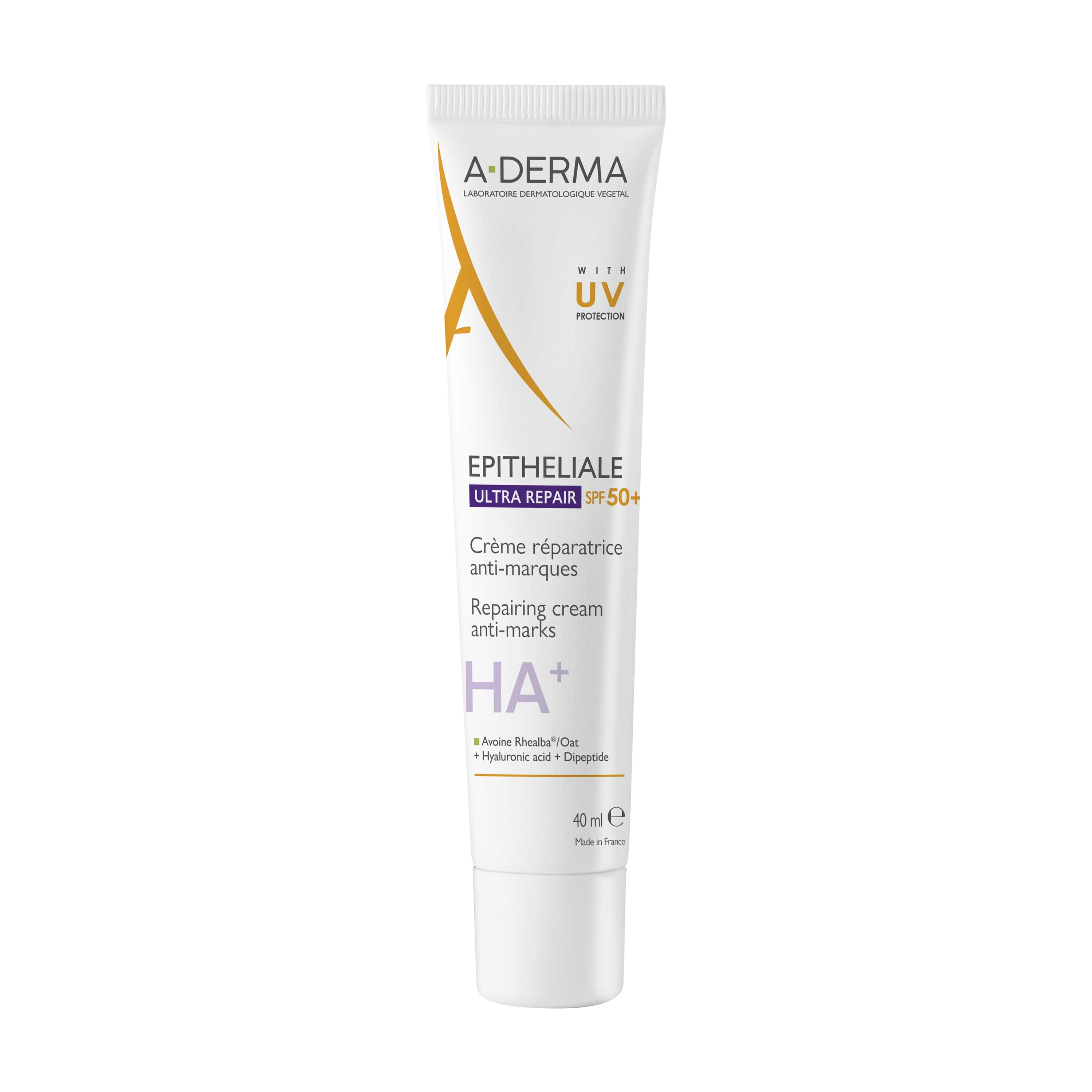A-Derma Épithéliale AH Ultra Crème Réparatrice SPF50+ 40ml