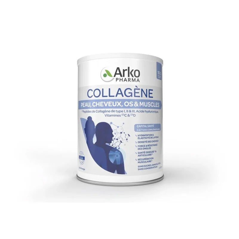Arkopharma Collagène Poudre Cheveux Os Muscles 260g