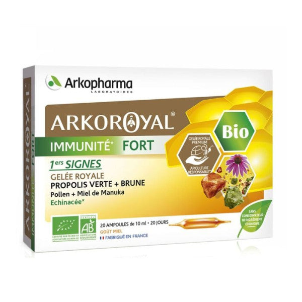 Arkopharma Arkoroyal Immunité Fort Bio x20 Ampoules