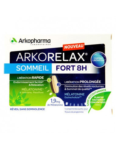 Arkopharma Arkorelax Sommeil Fort 8H Comprimés x15