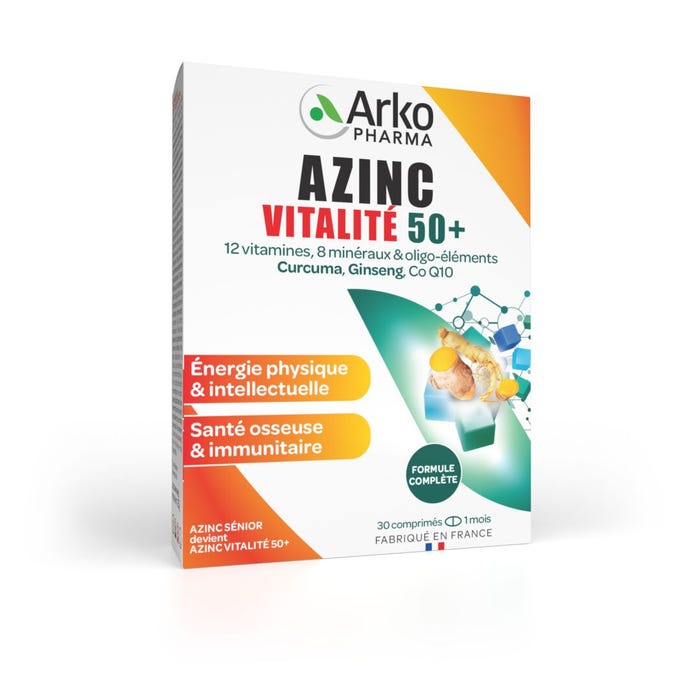 Arkopharma Azinc Senior – 30 comprimés – photo produit