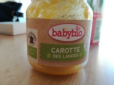 BabyBio Carotte des Landes Bio dès 4 Mois 130g