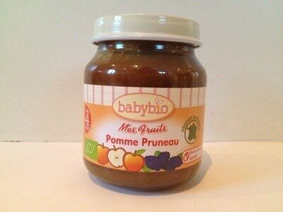 BabyBio Pomme & Pruneau d'Agen Bio dès 4 Mois 2x130g