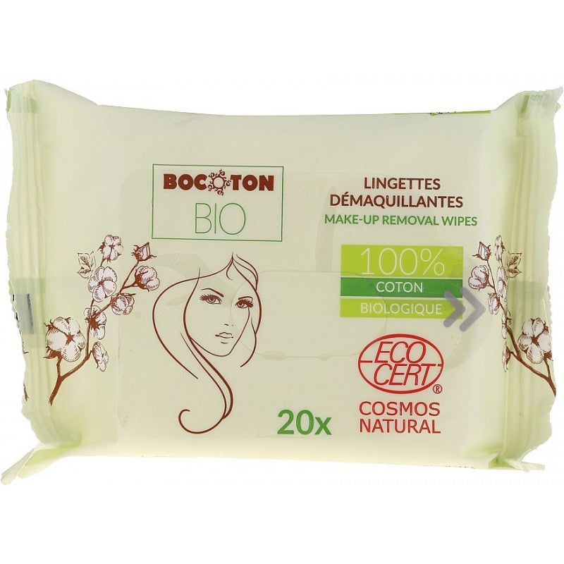 Bocoton Bio Lingettes Démaquillantes Bio - 20 lingettes