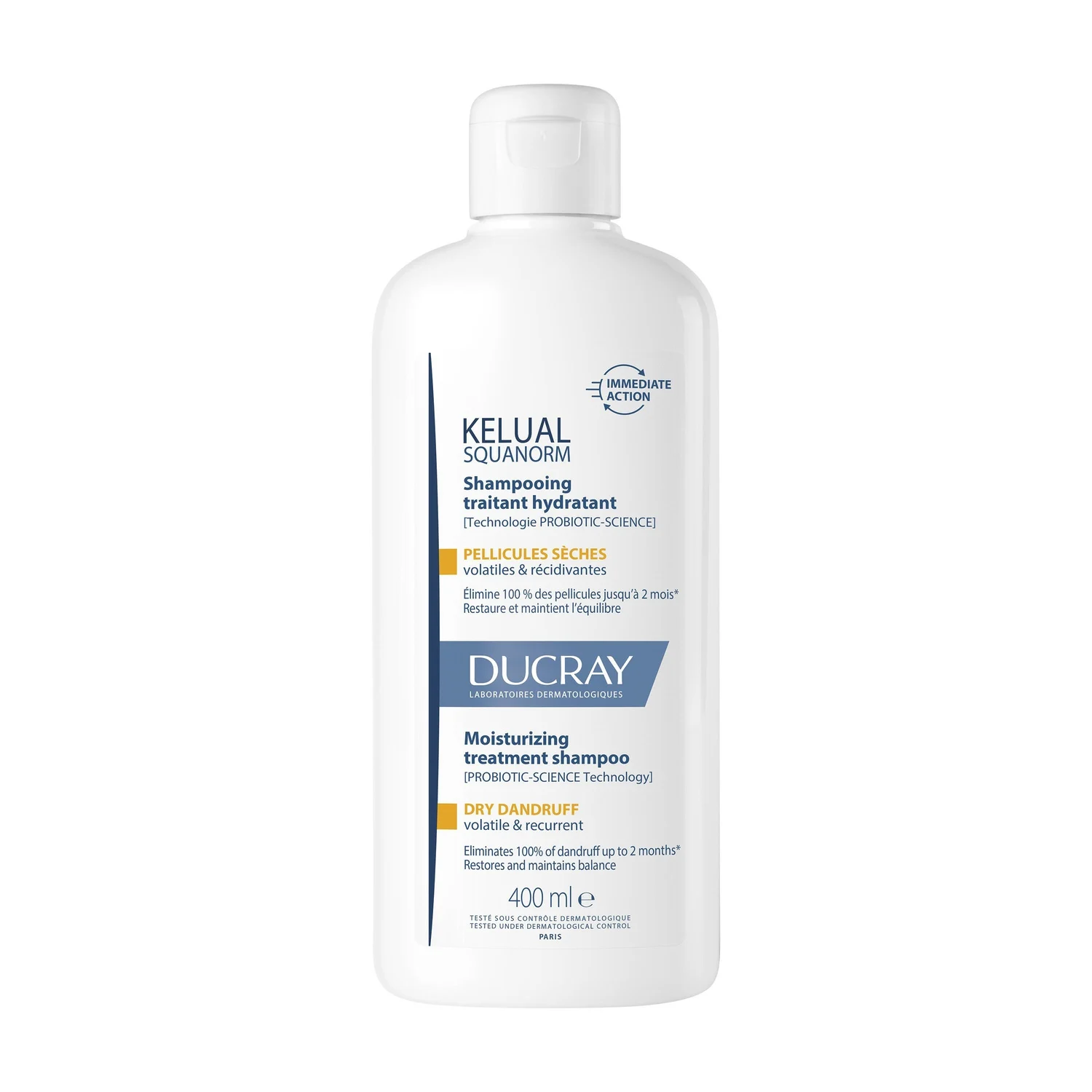 Ducray Kelual Squanorm Shampooing Pellicules Sèches 400ml