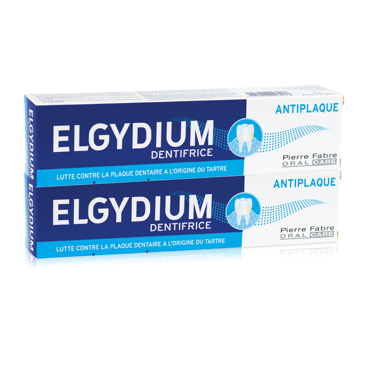 Elgydium Dentifrice Antiplaque 75ml x2