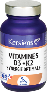 Kersiens Vitamine D3 + K2 Synergie Optimale 60 Gélules