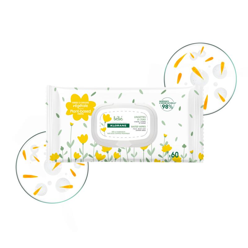 Klorane Bébé Lingettes Nettoyantes Lot de 3