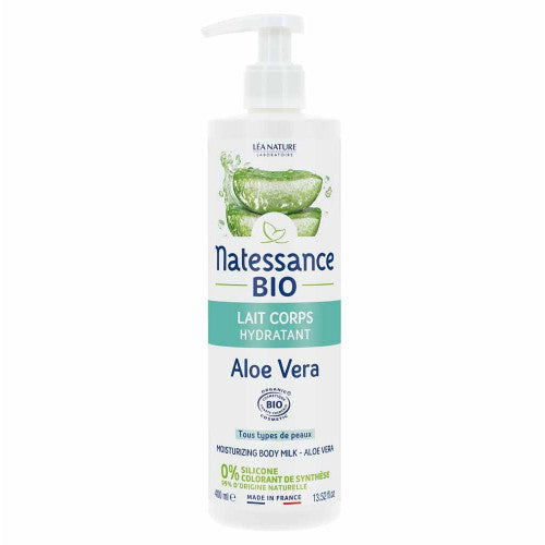 Natessance Lait Corps Hydratant Aloe Vera Bio 400ml