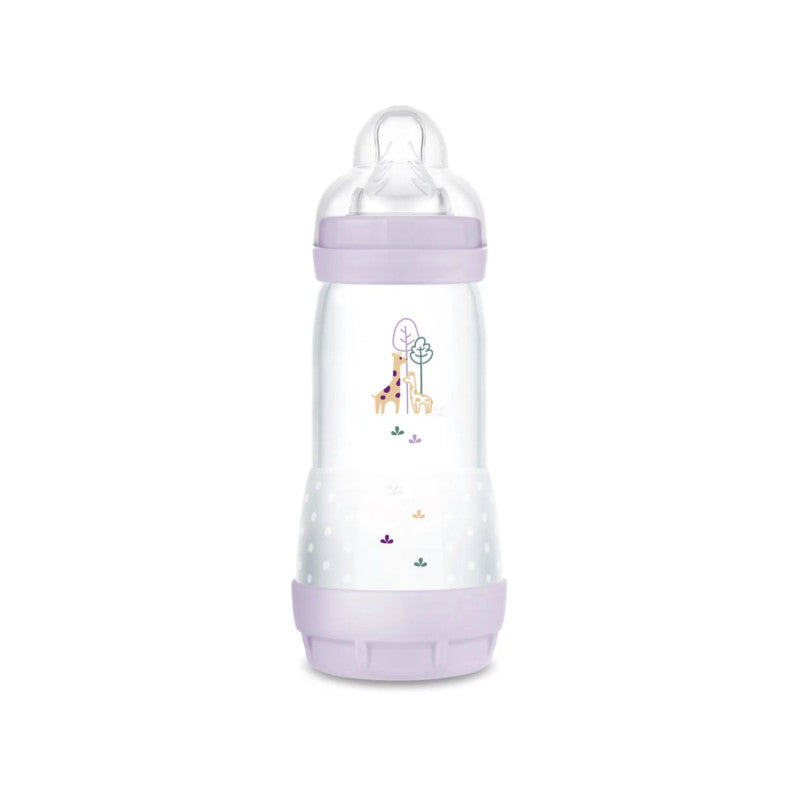 MAM Biberon 4 Mois Débit 3 Mauve 320ml