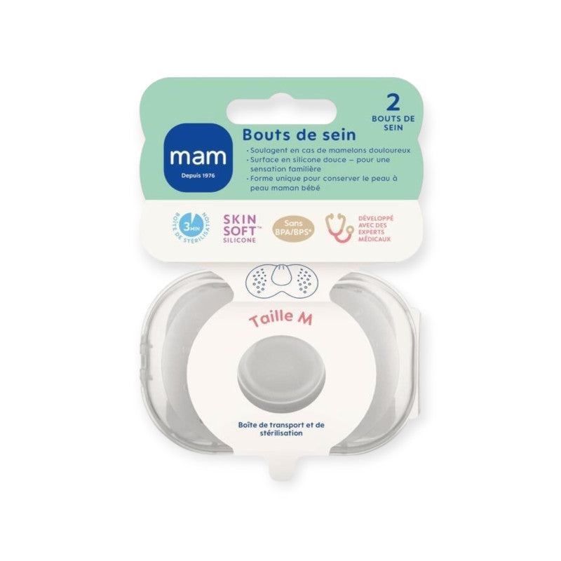MAM Bouts de Sein Silicone Taille M x2