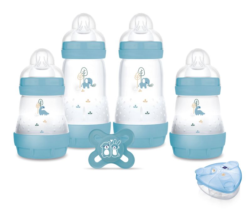MAM Coffret Naissance Océan 4 Biberons + 1 Sucette + 1 Set
