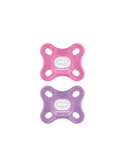 MAM Comfort Sucette Silicone 0 Mois Rose x2