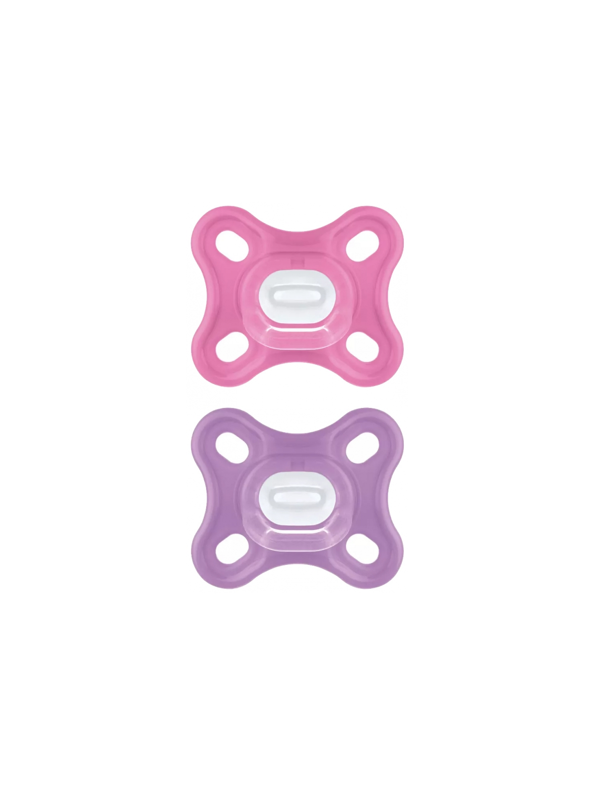 MAM Comfort Sucette Silicone 0 Mois Rose x2