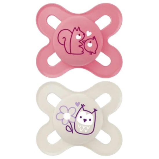 MAM Origin Sucette Silicone 0-2 Mois x2