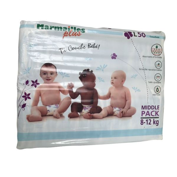 Marmailles Couche Taille L 8/12kg Paq/20