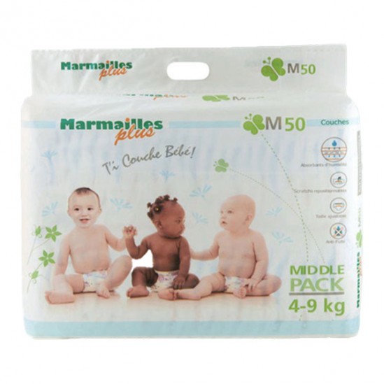 Marmailles Couche Taille M 4/9kg Paq/50