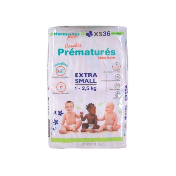 Marmailles Couche Prématuré 1/2,5kg Paq/36