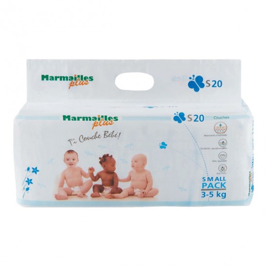 Marmailles Couche Taille S 3/5kg Paq/20