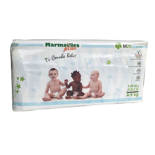 Couches Marmailles Taille M 4-9kg Paquet de 20