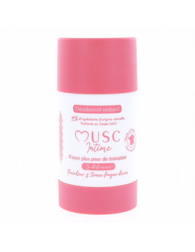 Musc Intime Déodorant Naturel Sweet Litchi Roll-on 50g