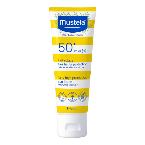 Mustela Lait Solaire SPF50+ Très Haute Protection Famille 40ml