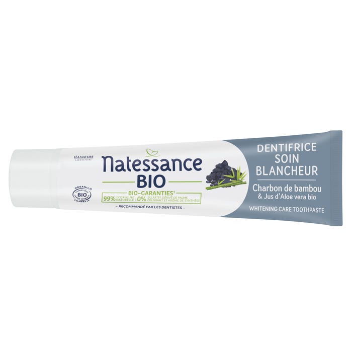 Natessance Dentifrice Bio Soin Blancheur Charbon 75ml