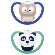 NUK Sucette Silicone 6-18 mois (lot de 2)
