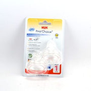 NUK Tétine First Choice+ 0/6M Perçage M Silicone x2