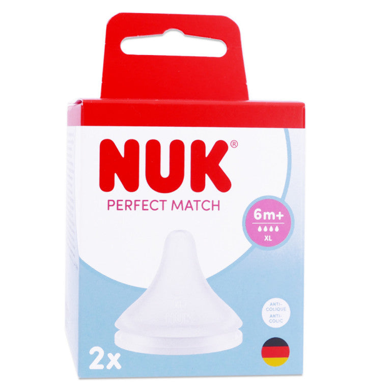 NUK First Choice+ Tétine Silicone 6-18 mois (lot de 2)