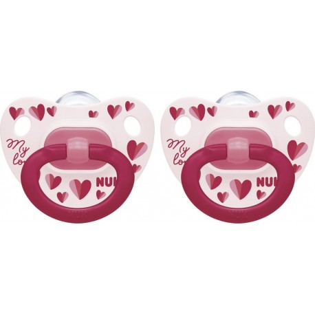 NUK Tétine Silicone Classic My Love 18/36M x2