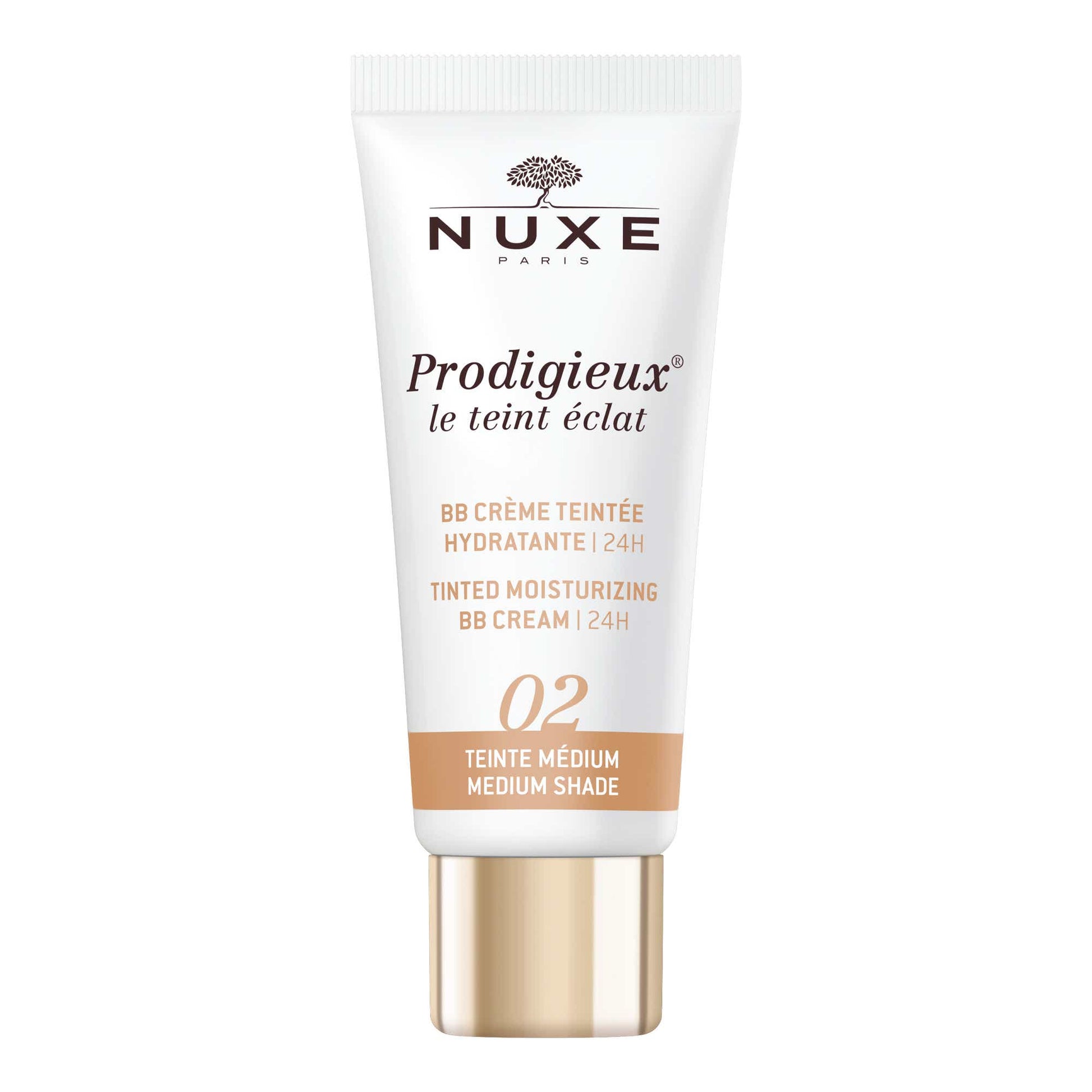 NUXE Prodigieux Le Teint Éclat BB Crème Teintée Hydratante 24h Médium 30ml