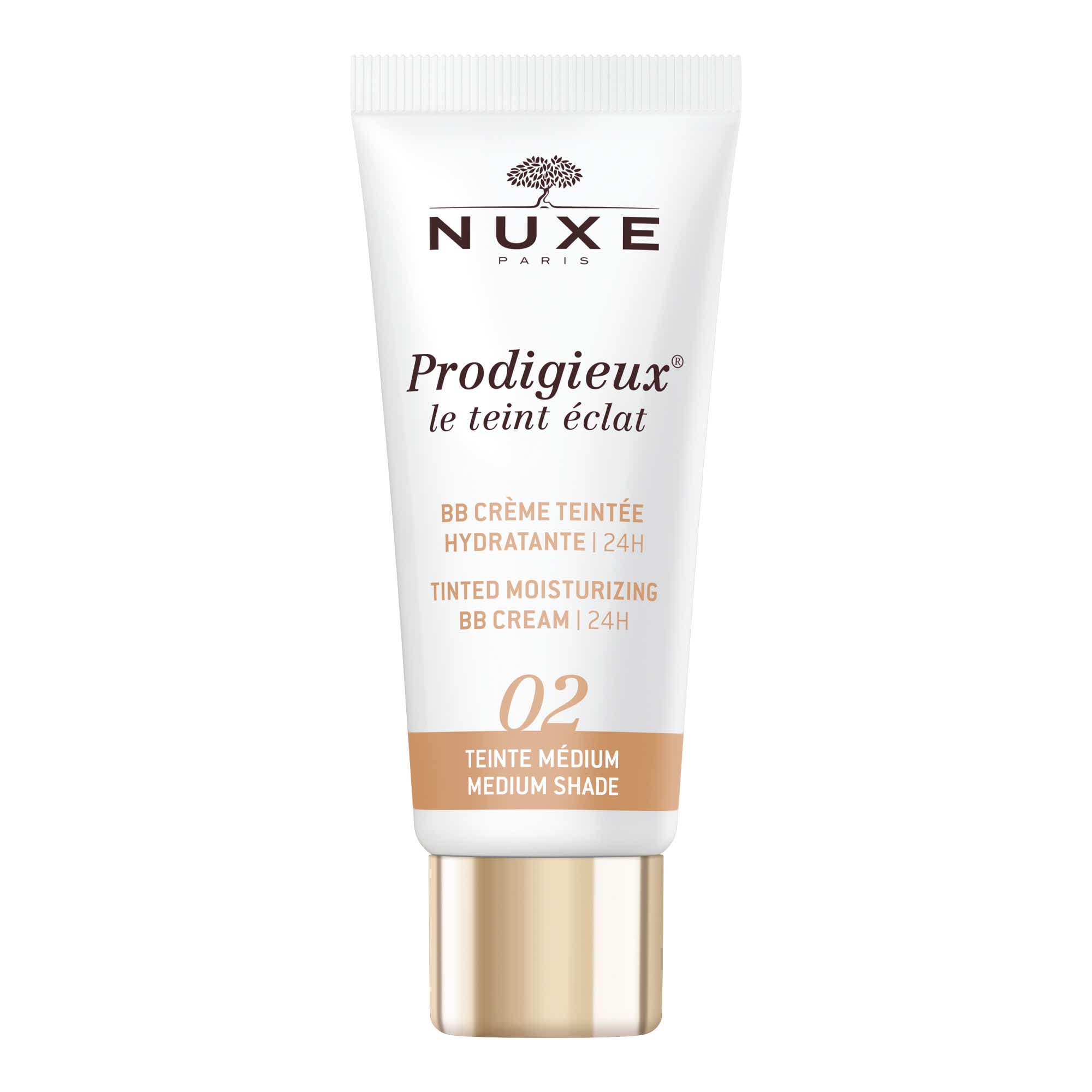 NUXE Prodigieux Le Teint Éclat BB Crème Teintée Hydratante 24h Médium 30ml