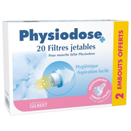 Gilbert Physiodose Recharge 20 Filtres pour Mouche-Bébé