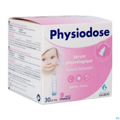 Gilbert Physiodose Sérum Physiologique 5ml Boîte de 30 Unidoses