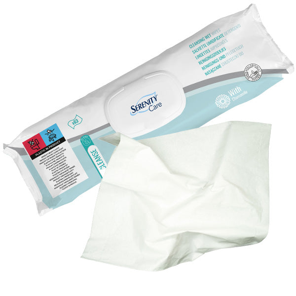 Serenity Care Lingettes Nettoyantes - Boîte de 63
