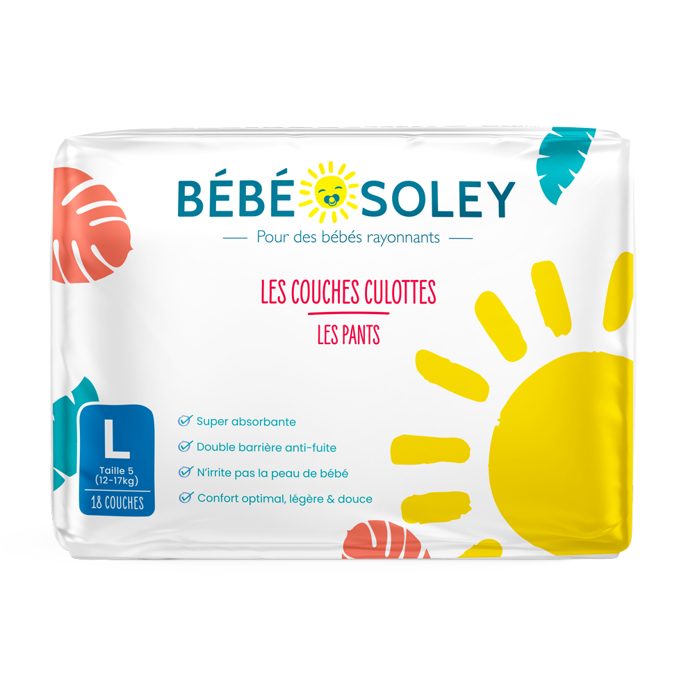 Bébé Soley Change Pants Taille L 12-17kg Paq/18