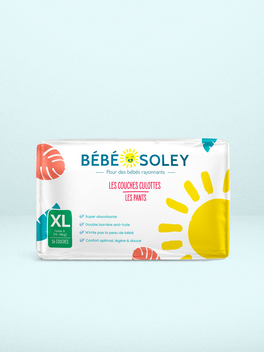 Bébé Soley Change Pants Taille XL 15-19kg Paq/16