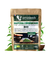 Amoseeds Thé Matcha Japonais en Poudre Bio 100g
