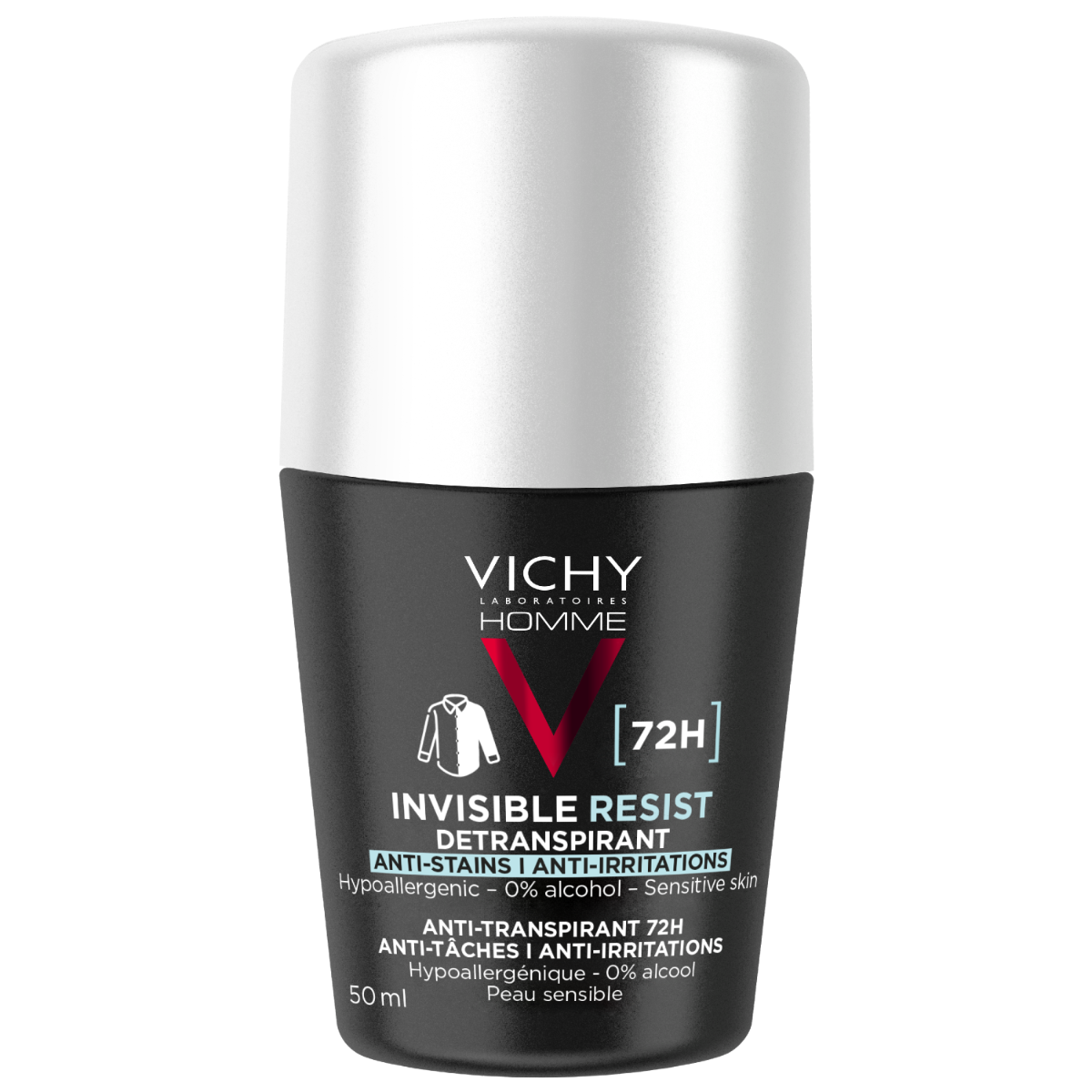 Vichy Homme Déodorant 72H Invisible Resist Roll-on 50ml