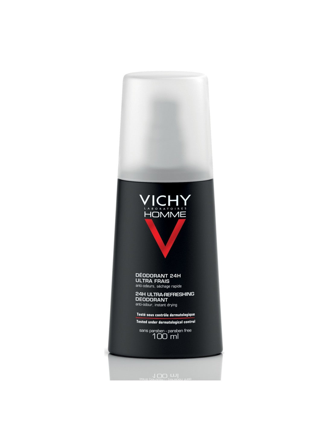 Vichy Homme Déodorant Vaporisateur Antitranspirant 100ml