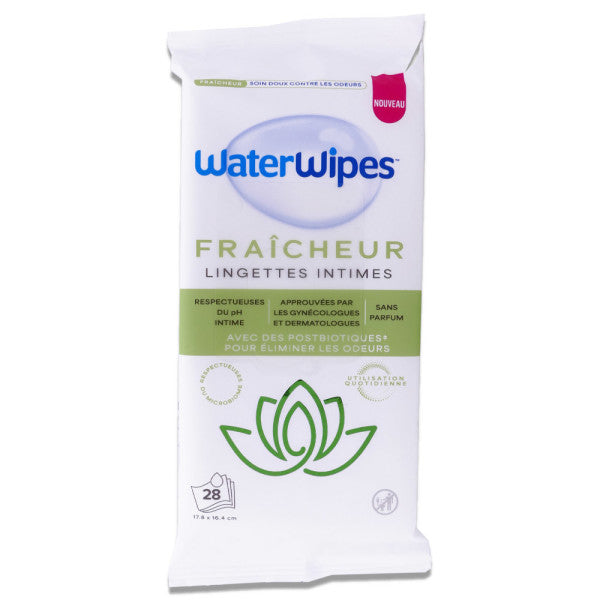 WaterWipes Lingettes Intimes Fraîcheur - 28 lingettes